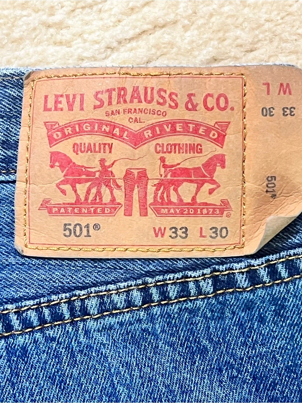 Levi's Men's Straight Blue Denim Jeans